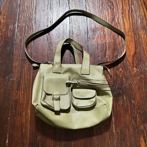 Relic‎ Shoulder Purse Hand Bag Flap Pockets Sage Pastel Green w/ Strap